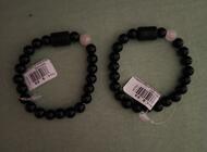 Grajewo ogłoszenia: Sprzedam dwie branzoletki czarne. Dedykowane dla znaku zodiaku waga. - zdjęcie